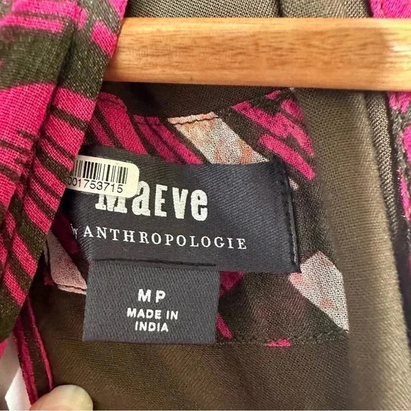 Maeve Anthropologie NWOT Kelli Halter Maxi Dress Size MP - Picture 7 of 12